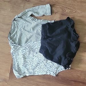 0-3 month black and white bundle